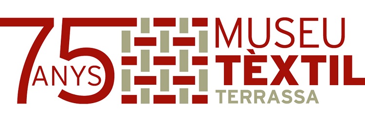 Logo 75 aniversari Museu Tèxtil de Terrassa.